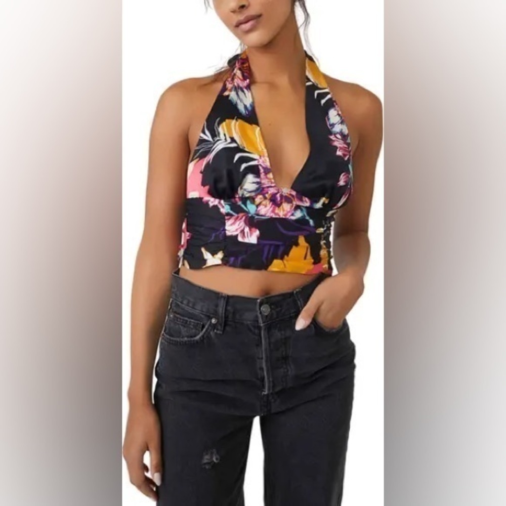 Free People Seraphina Halter Top NWOT